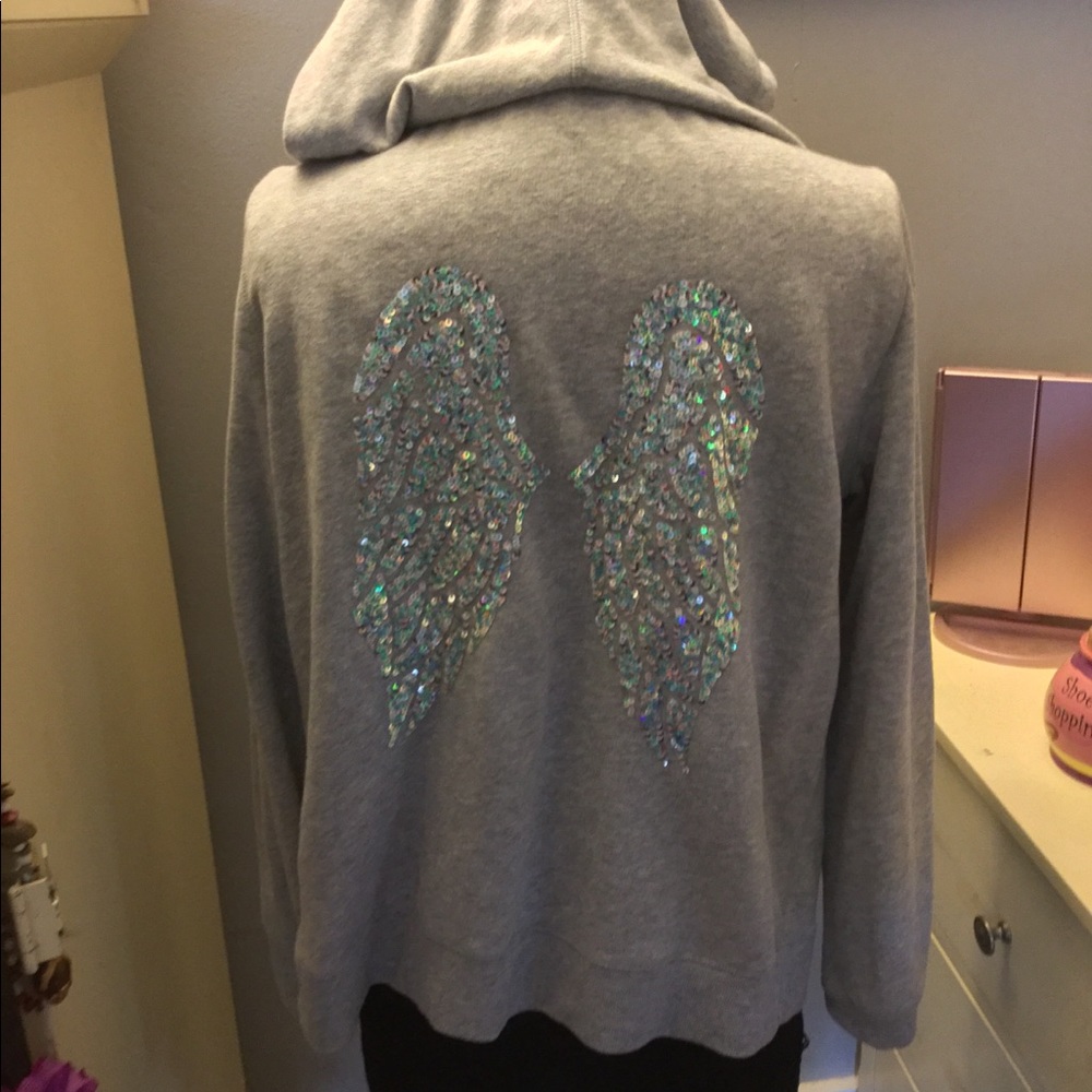Victoria Secret Angel Wings zip up hoodie